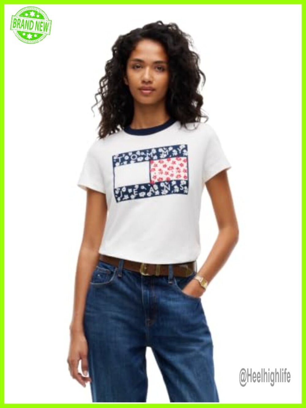 Short Sleeve Graphic T-Shirt with Contrast Collar